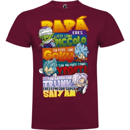 Camiseta Papá Superhéores Dragon Ball 2