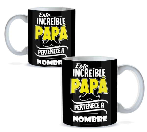 Taza padre personalizada este increíble