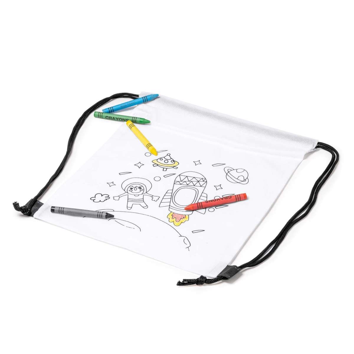 Mochila Saco para Colorear con 5 Ceras de Colores Stamina Turcaz |Toleshop