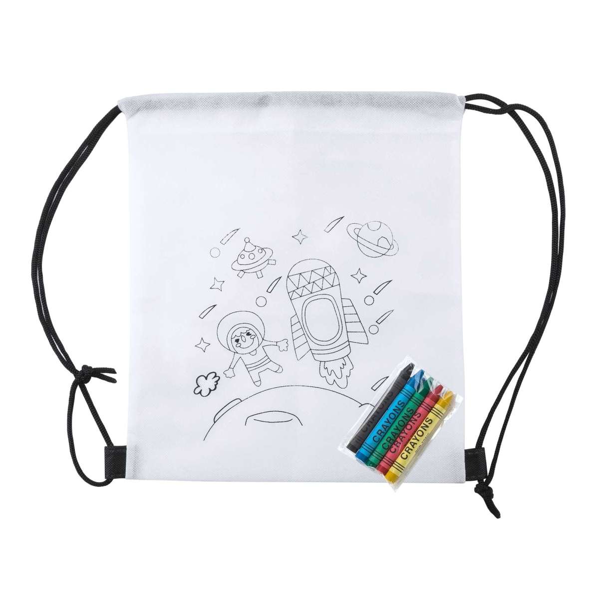 Mochila Saco para Colorear con 5 Ceras de Colores Stamina Turcaz |Toleshop