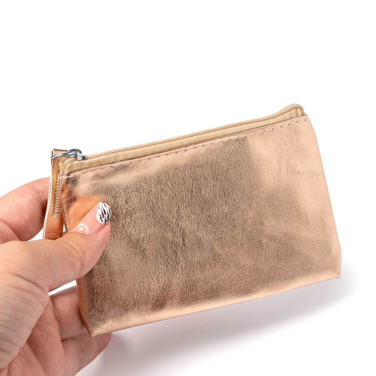 Monedero con Acabado Metalizado Stamina Mauve | Toleshop