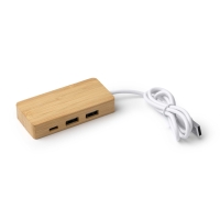 Puerto USB de Bambú Natural Stamina Neptune | Toleshop