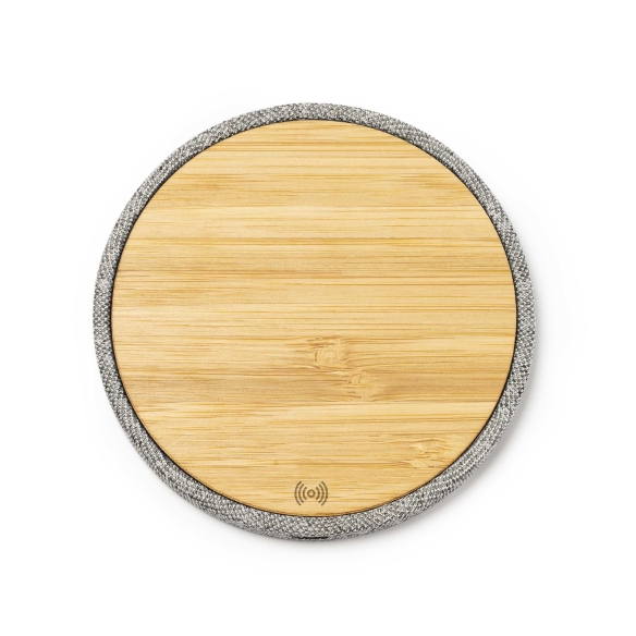 Cargador Inalámbrico de Bambú y RPET Stamina Sibon |Toleshop