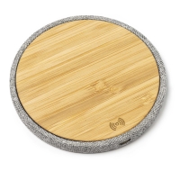 Cargador Inalámbrico de Bambú y RPET Stamina Sibon |Toleshop