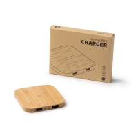 Cargador Inalámbrico de Bambú Natural Stamina Nebula |Toleshop