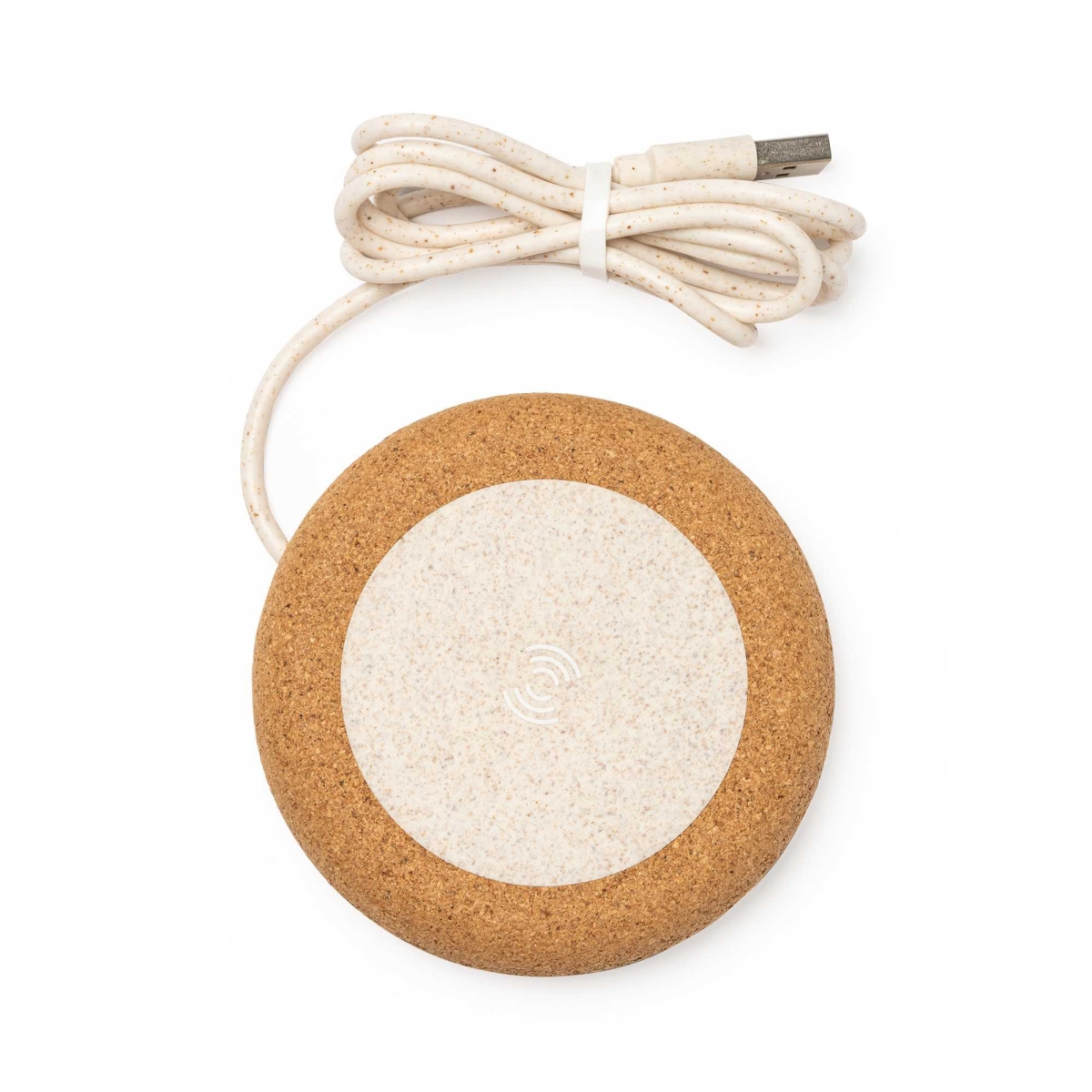 Cargador Inalámbrico de Corcho Natural y Fibra de Trigo Stamina Sulac |Toleshop