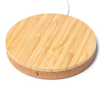 Cargador Inalámbrico de Bambú y Corcho Stamina Furax |Toleshop