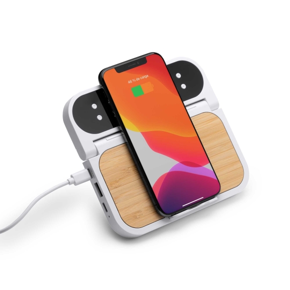 Cargador Inalámbrico con Función de Reloj Stamina Senko |Toleshop