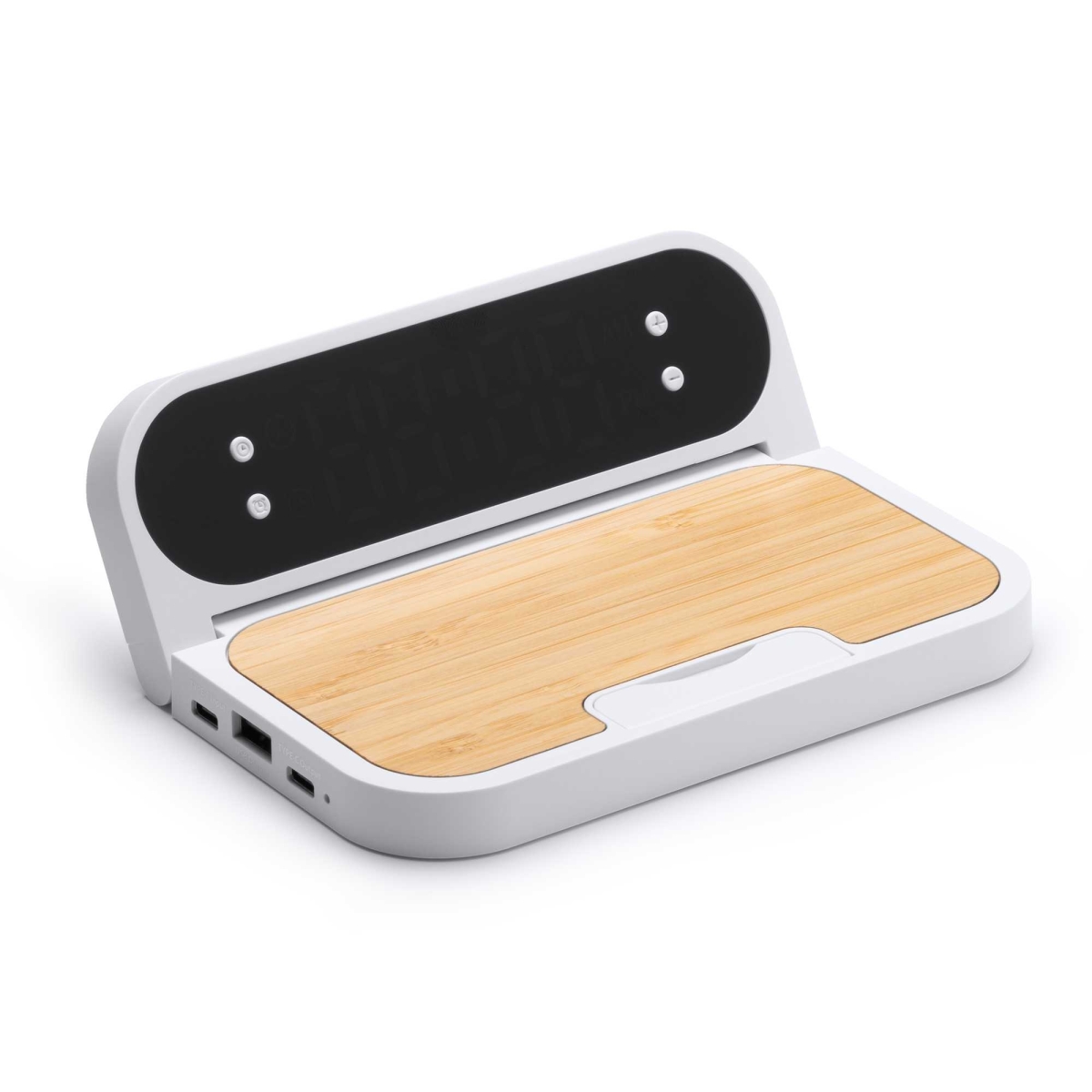 Cargador Inalámbrico con Función de Reloj Stamina Senko |Toleshop