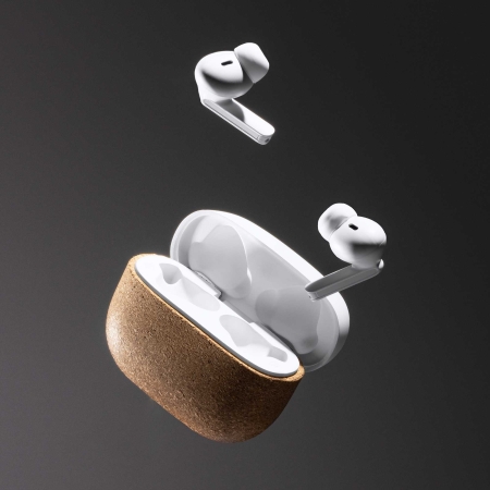 Auriculares Inalámbricos ABS Reciclado y Corcho Natural Stamina Folk | Toleshop 2