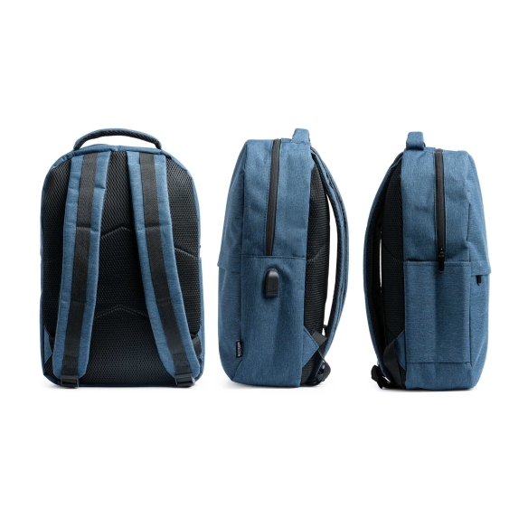 Mochila de Poliéster Reciclado con salida USB Stamina Gregor | Toleshop