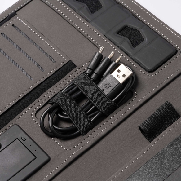 Carpeta Multifunción con Cargador Inalámbrico y Bloc de Notas Stamina Samper | Toleshop