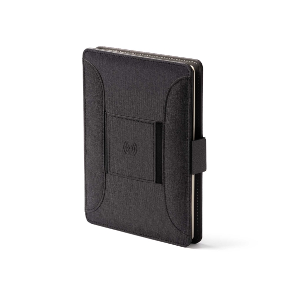 Carpeta Multifunción con Cargador Inalámbrico y Bloc de Notas Stamina Samper | Toleshop