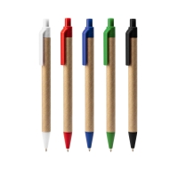 Bolígrafo con Pulsador Cartón Reciclado Stamina Alder | Toleshop