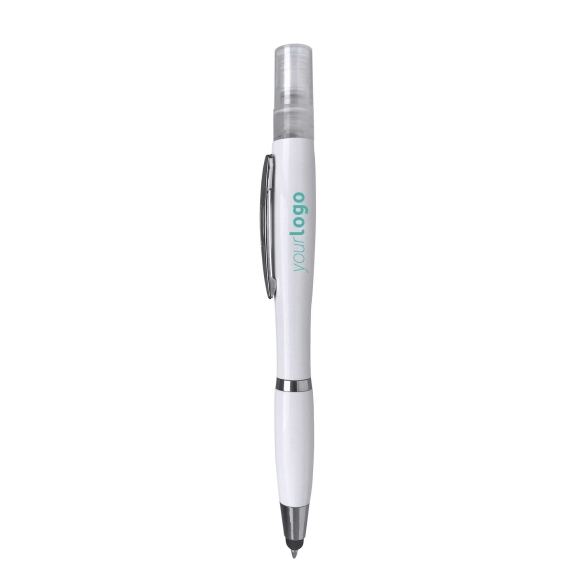 Bolígrafo Anti Bacterias con Pulsador y Pulverizador Recargable Stamina Farber | Toleshop