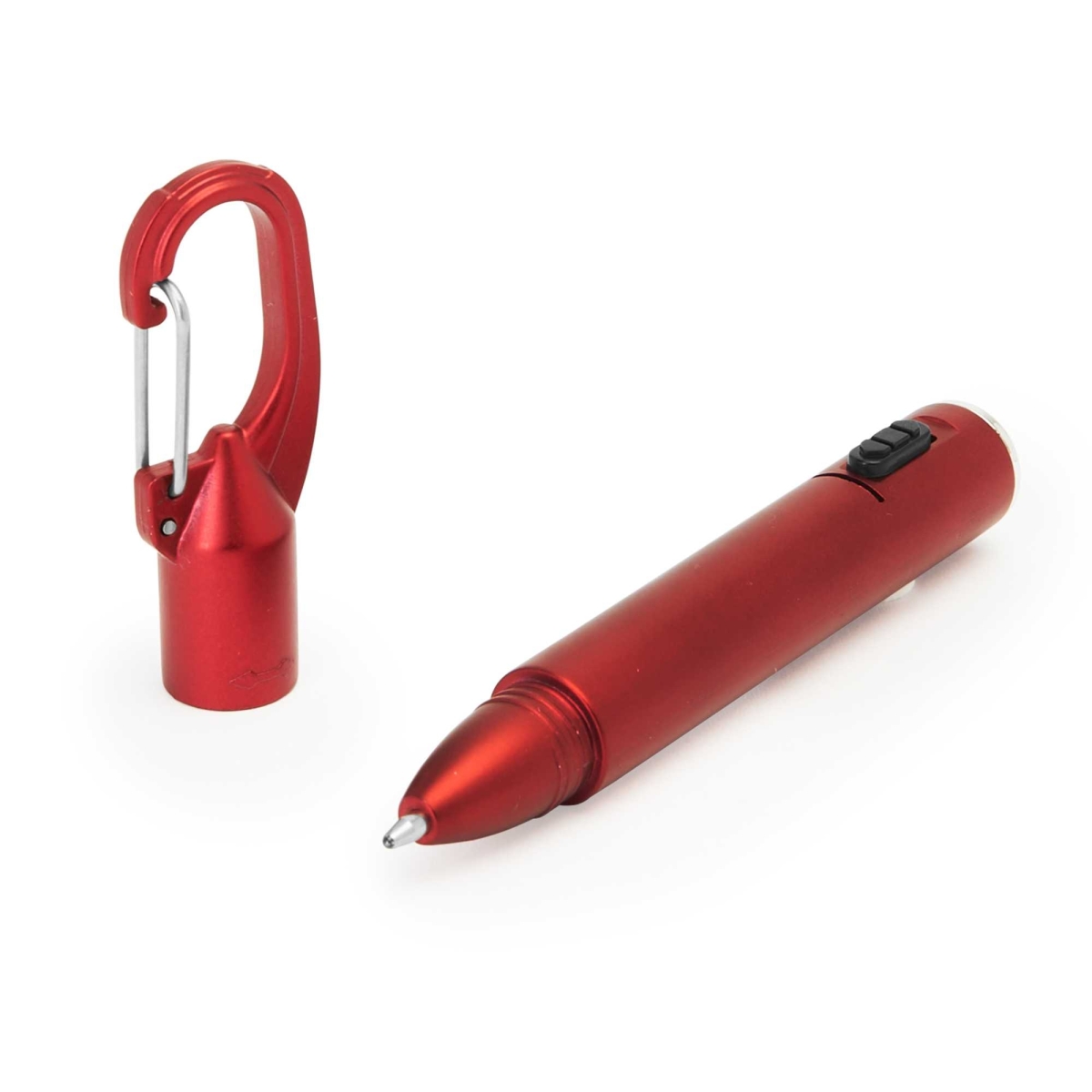 Bolígrafo con Linterna y Mosquetón Stamina Araya | Toleshop