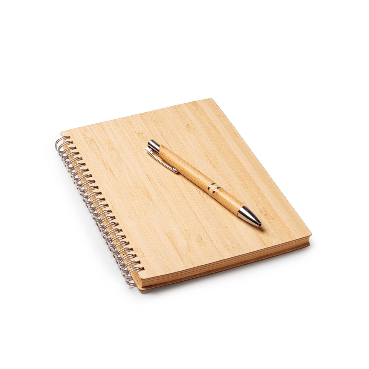 Set de Libreta y Bolígrafo de Bambú Stamina Gala | Toleshop