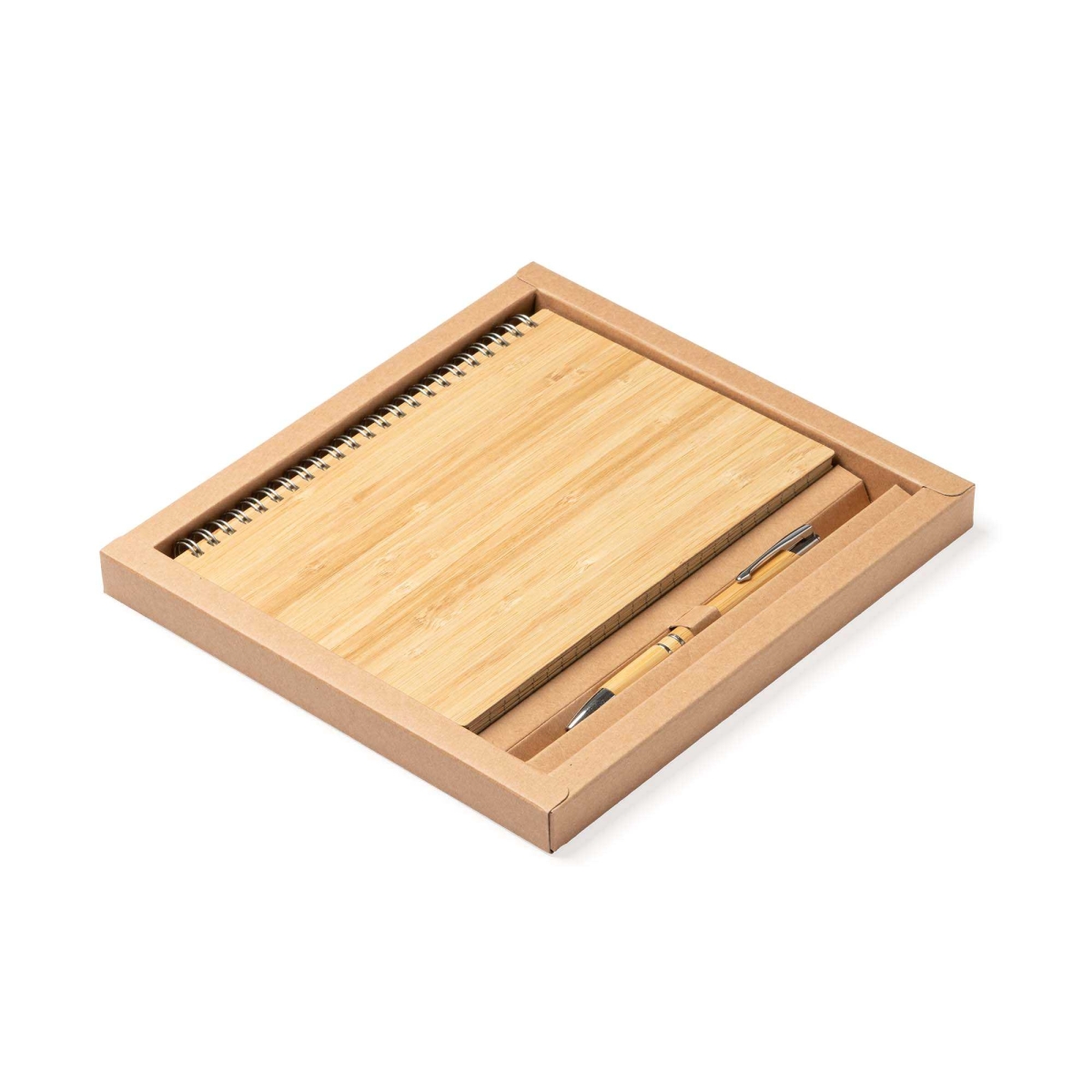 Set de Libreta y Bolígrafo de Bambú Stamina Gala | Toleshop