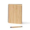 Set de Libreta y Bolígrafo de Bambú Stamina Gala 8082