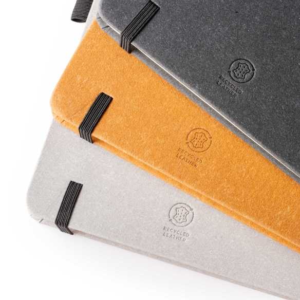 Libreta A5 de Cuero Reciclado con Tapa Rígida Stamina Korum | Toleshop