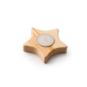 Vela en Soporte de Madera con Diseños Navideños Stamina Maka 1312
