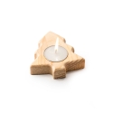 Vela en Soporte de Madera con Diseños Navideños Stamina Maka 1312