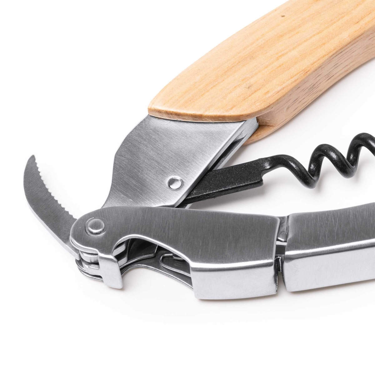 Sacacorchos de Acero Inoxidable y Madera Stamina Vuren | Toleshop