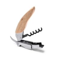 Sacacorchos de Acero Inoxidable y Madera Stamina Vuren | Toleshop