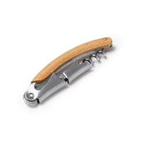 Sacacorchos de Acero Inoxidable y Bambú Stamina Rical | Toleshop