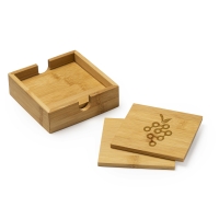Set de 4 Posavasos de Bambú Natural Stamina Algor %separator% %shop-name%
