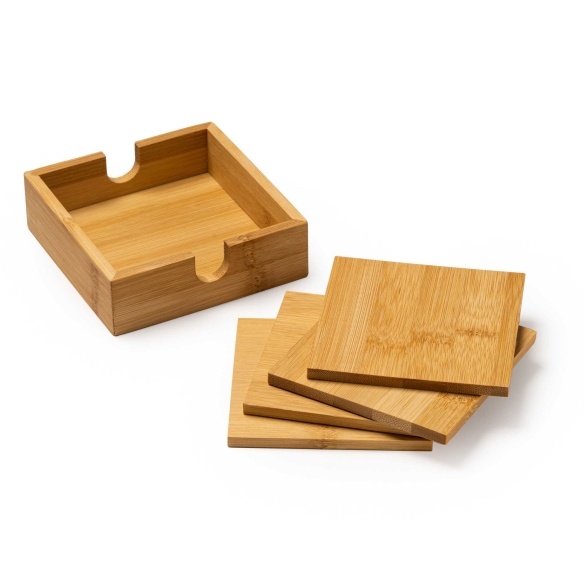 Set de 4 Posavasos de Bambú Natural Stamina Algor %separator% %shop-name%