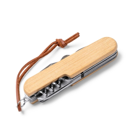Navaja Multiusos de Acero Inoxidable y Cuerpo de Bambú Stamina Bintal | Toleshop 2