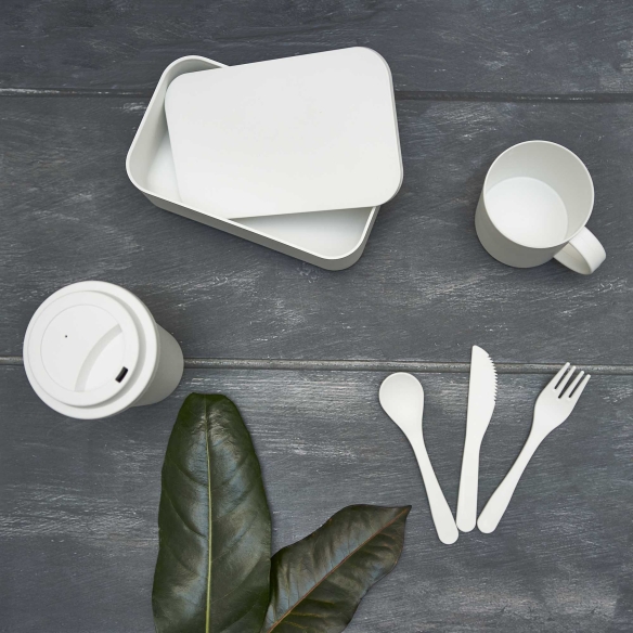 *OUTLET* Fiambrera con Tenedor, Cuchara y Cuchillo Stamina Yobo | Toleshop
