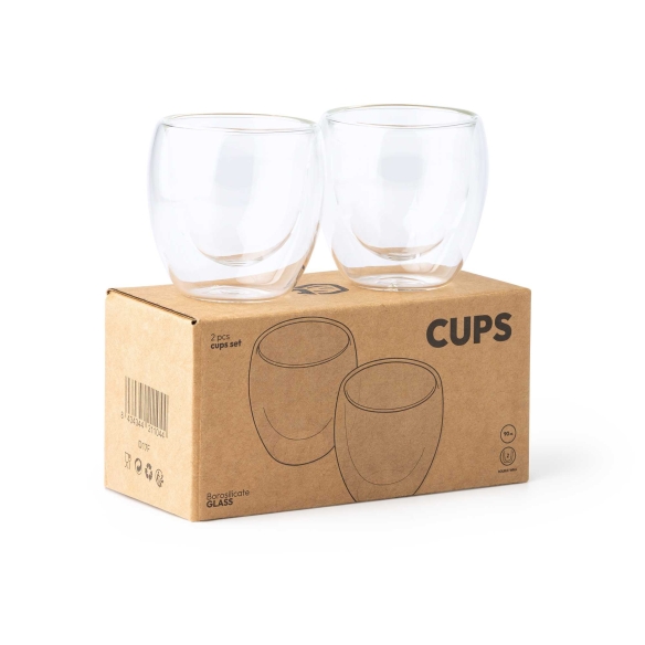 Set de 2 Vasos de Cristal Stamina Capsul | Toleshop