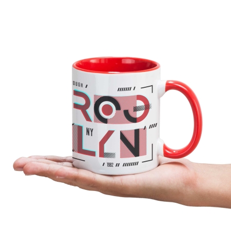 Taza Bicolor de Cerámica Sublimación Stamina Mango |Toleshop 2