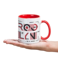 Taza Bicolor de Cerámica Sublimación Stamina Mango |Toleshop