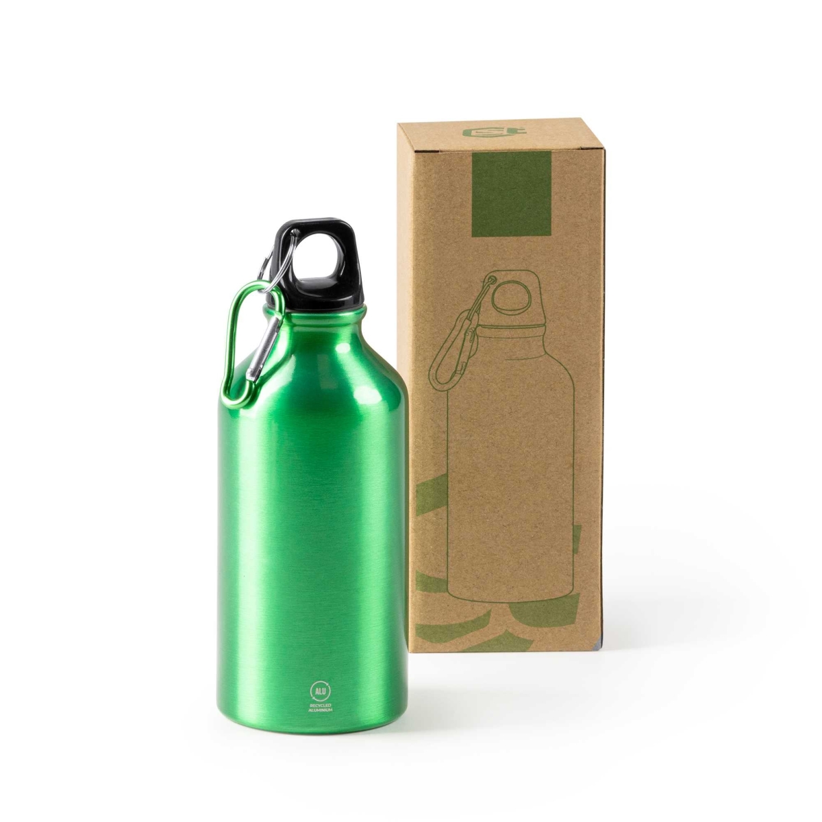 Bidón de Aluminio Reciclado con Mosquetón Stamina Renko | Toleshop