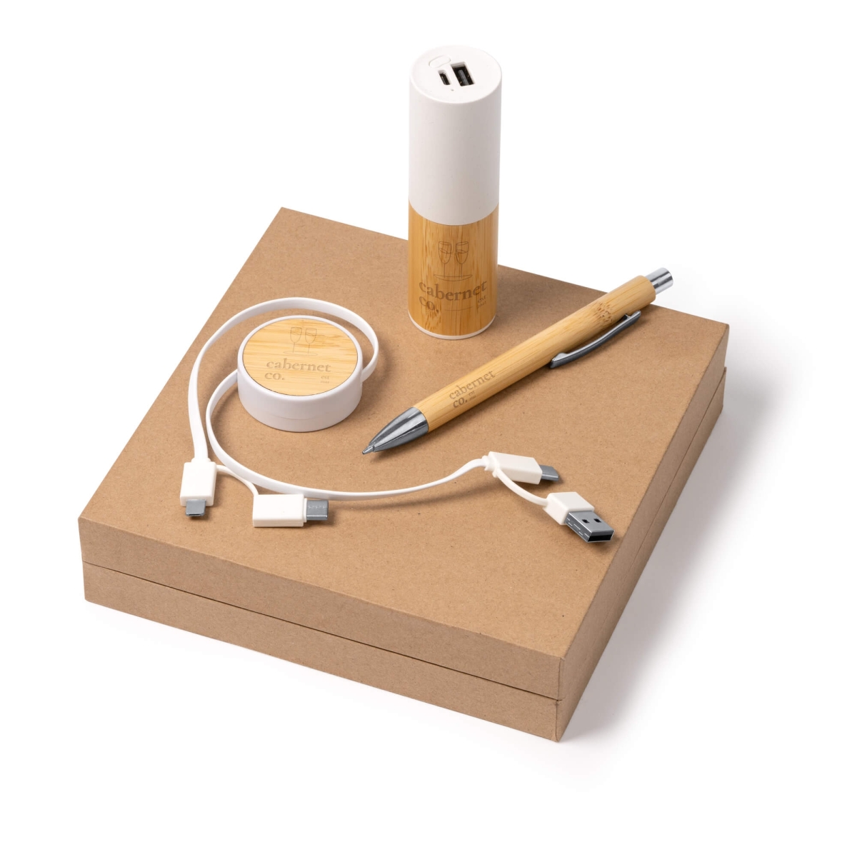 Set de Batería Externa, Cable Cargador y Bolígrafo Stamina Fargo | Toleshop