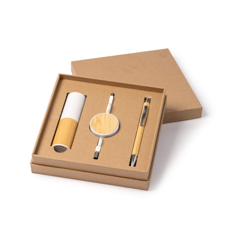 Set de Batería Externa, Cable Cargador y Bolígrafo Stamina Fargo | Toleshop