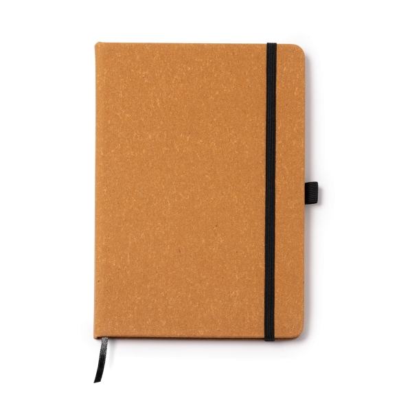 Libreta A5 de Cuero Reciclado con Tapa Rígida Stamina Korum | Toleshop