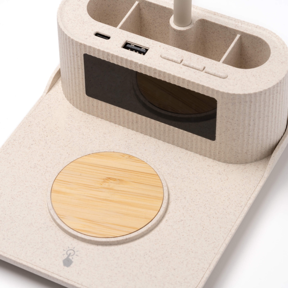 Lámpara Cargador con Reloj Stamina Pyton | Toleshop