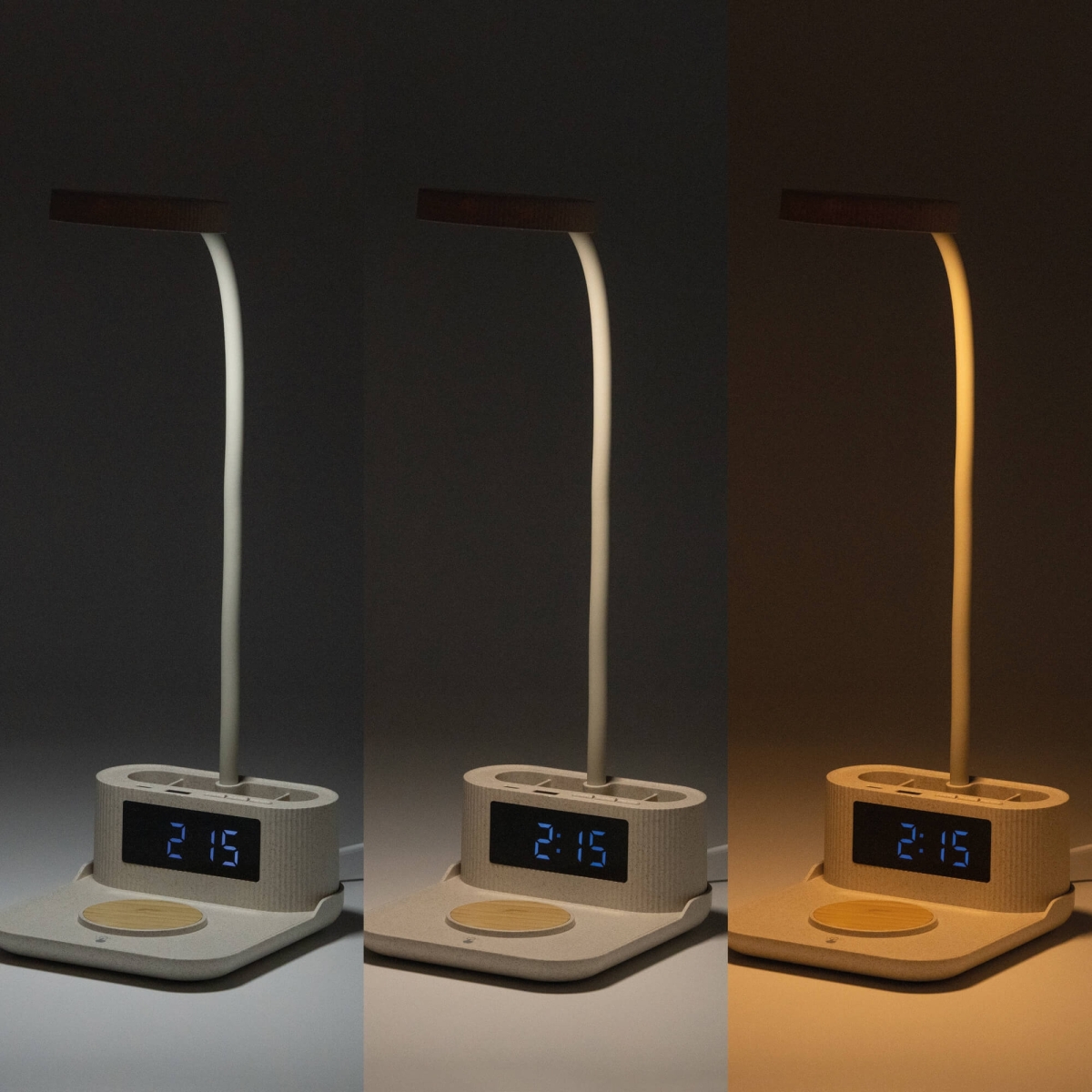 Lámpara Cargador con Reloj Stamina Pyton | Toleshop
