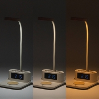 Lámpara Cargador con Reloj Stamina Pyton | Toleshop