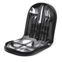 Set Cubiertos Y Platos Acero Inoxidable Stamina Trivor 1675