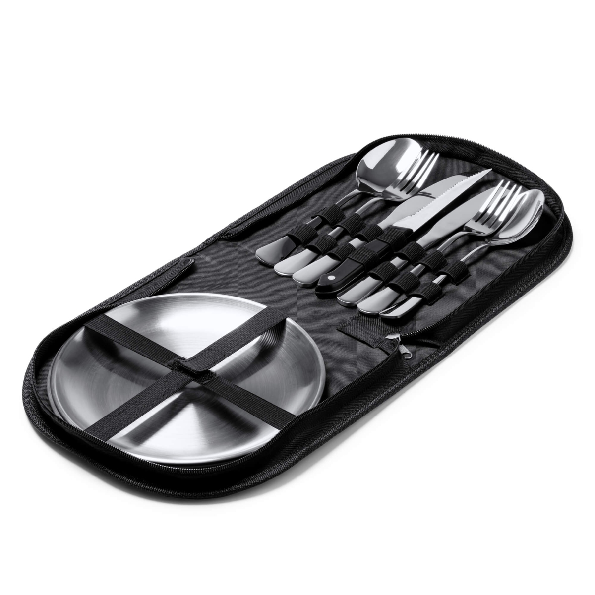 Set Cubiertos Y Platos Acero Inoxidable Stamina Trivor | Toleshop