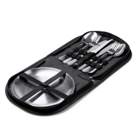 Set Cubiertos Y Platos Acero Inoxidable Stamina Trivor | Toleshop