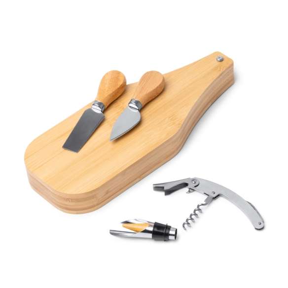 Set De Vino Y Queso Stamina Gauda | Toleshop