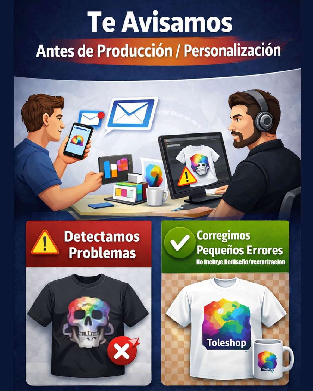 Revisión de archivo para impresión | Evita errores en camisetas y DTF