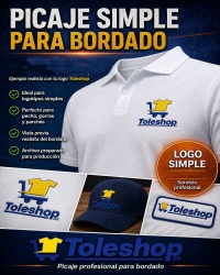 Picaje Sencillo para Bordado | Digitalización de Logo