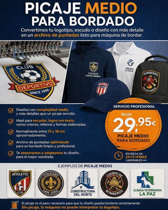 Picaje Medio para Bordado | Toleshop